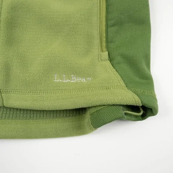 L.L. BEAN Polartec green fleece vest size S - Picture 4 of 10